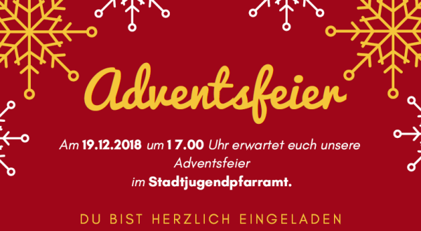 Adventsfeier 2018 Einladung Adventsfeier 2018 Einladung