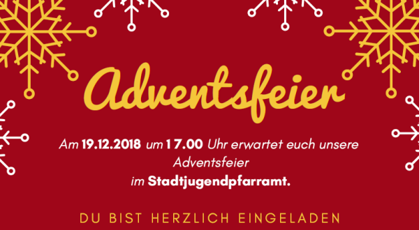 Adventsfeier 2018 Einladung