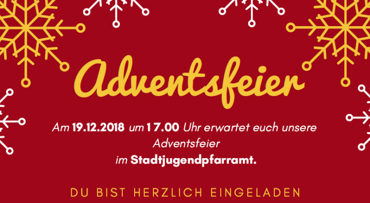 Adventsfeier 2018 Einladung 