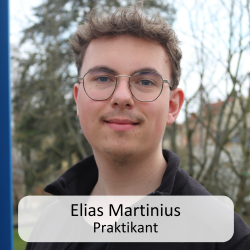 Elias Martinius
<br />Praktikant Elias Martinius